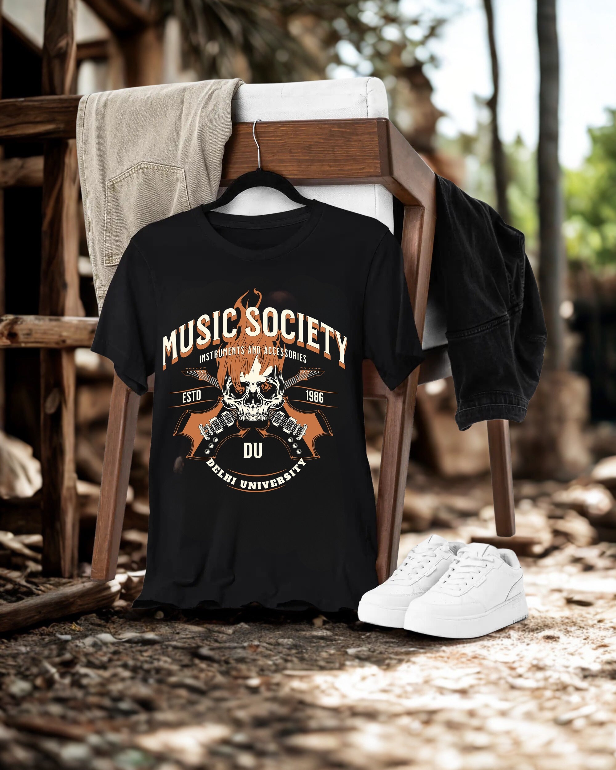 Music Society Delhi University Unisex Round Neck Normal Fit
