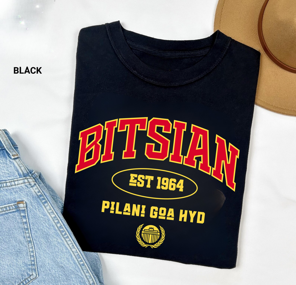 BITSIAN BITS Pilani Tshirt Unisex Round Neck
